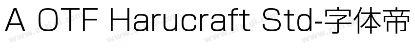 A OTF Harucraft Std字体转换